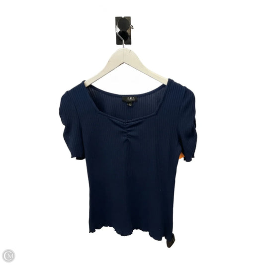 Top Short Sleeve By Ana In Blue, Size: Xs