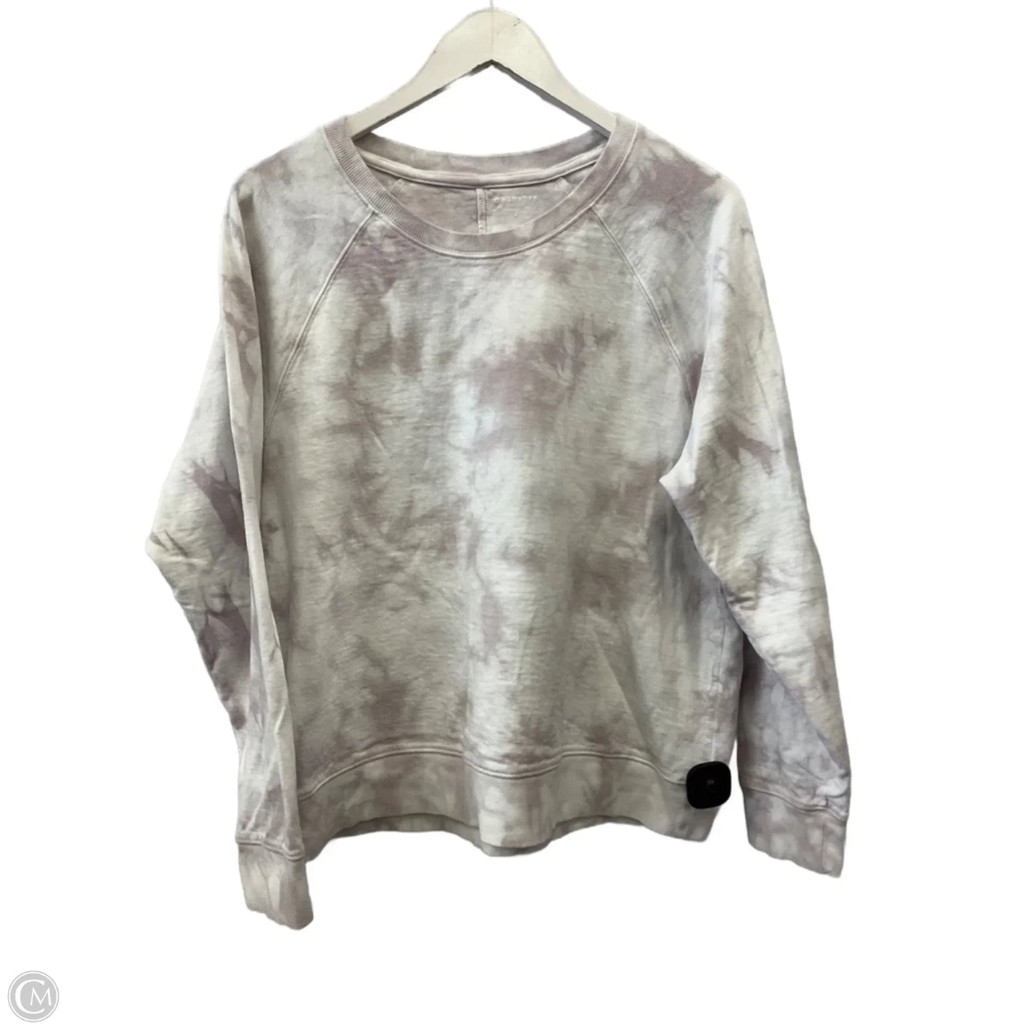 Top Long Sleeve By Athleta In Tie Dye Print, Size: L