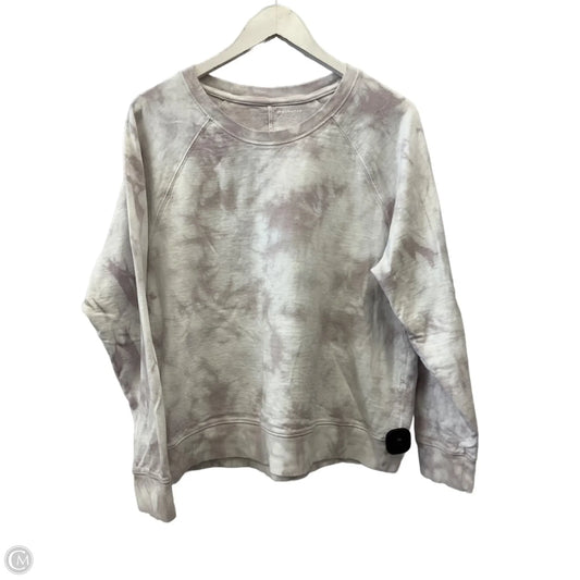 Top Long Sleeve By Athleta In Tie Dye Print, Size: L