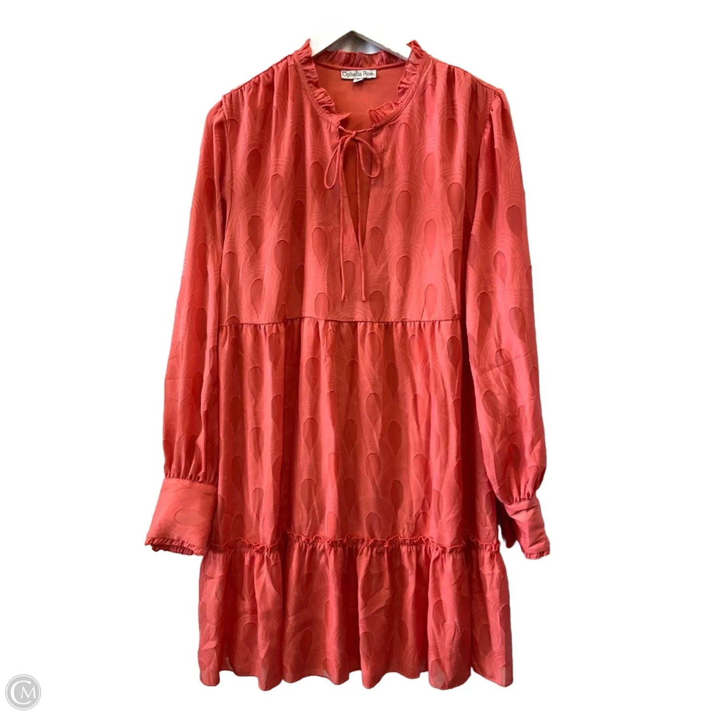 Tunic Long Sleeve By Ophelia Roe In Coral, Size: Xl