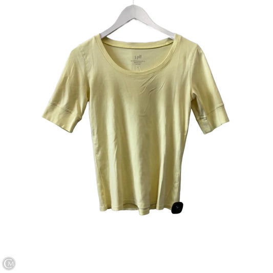 Top Short Sleeve By J. Jill In Yellow, Size: S