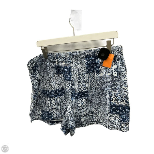 Shorts By Lands End In Blue & White, Size: L