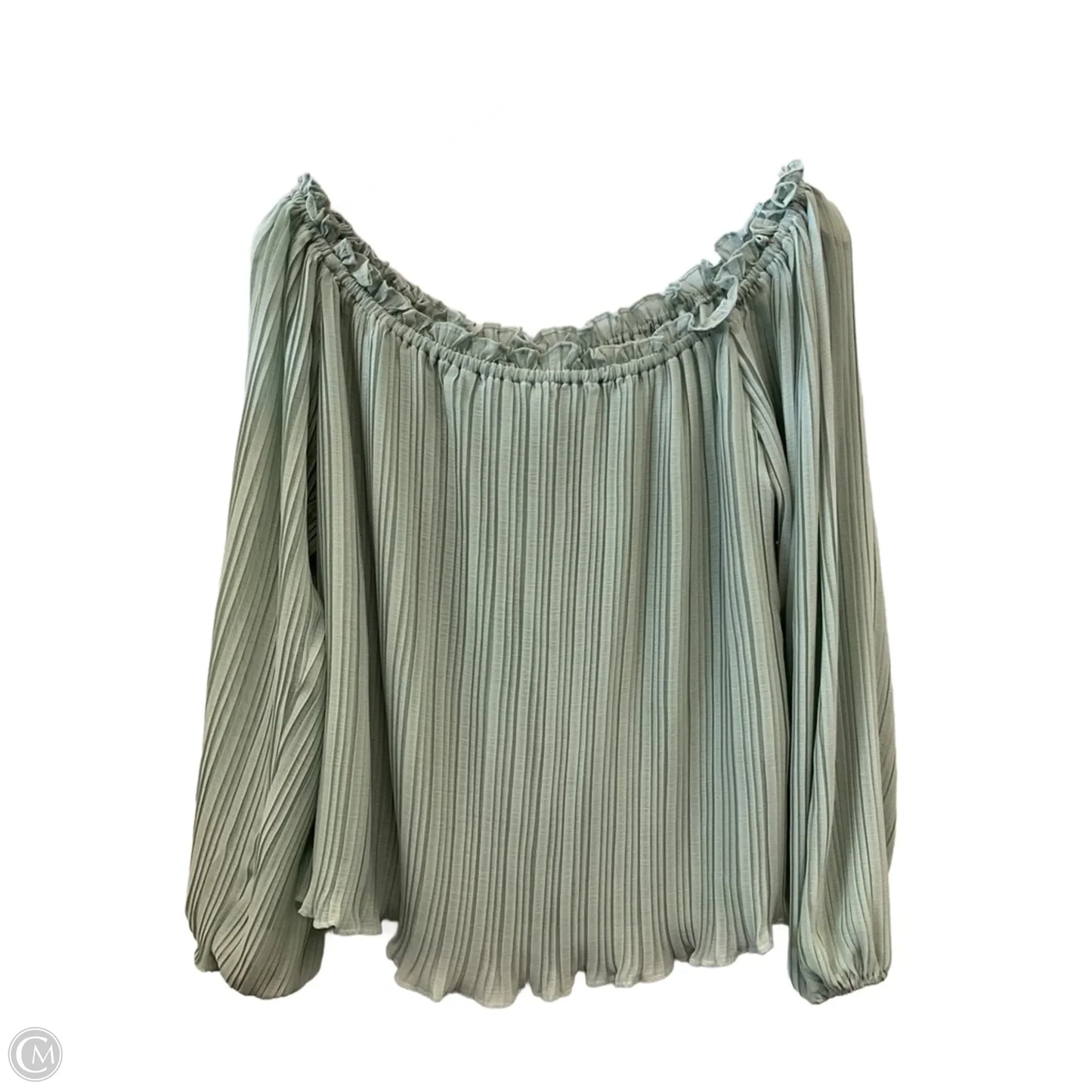 Top 3/4 Sleeve By She + Sky In Green, Size: L