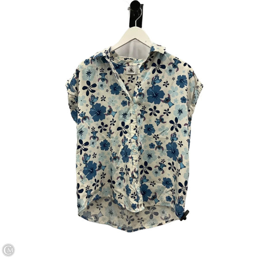 Top Short Sleeve By Disney Store In White, Size: L