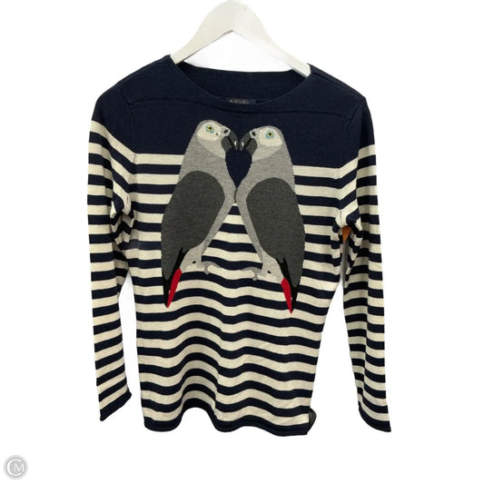 Top Long Sleeve By Brooks Brothers In Blue & Grey, Size: L