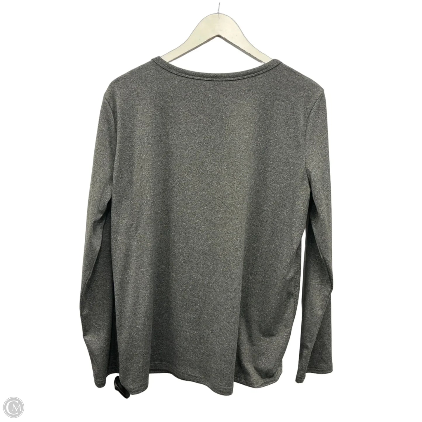 Top Long Sleeve By Cmf In Grey, Size: L