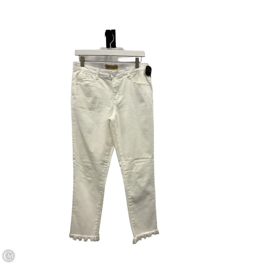Jeans Cropped By Democracy In White Denim, Size: 8