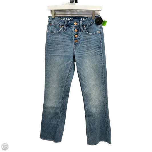 Jeans Cropped By J. Crew In Blue Denim, Size: 2