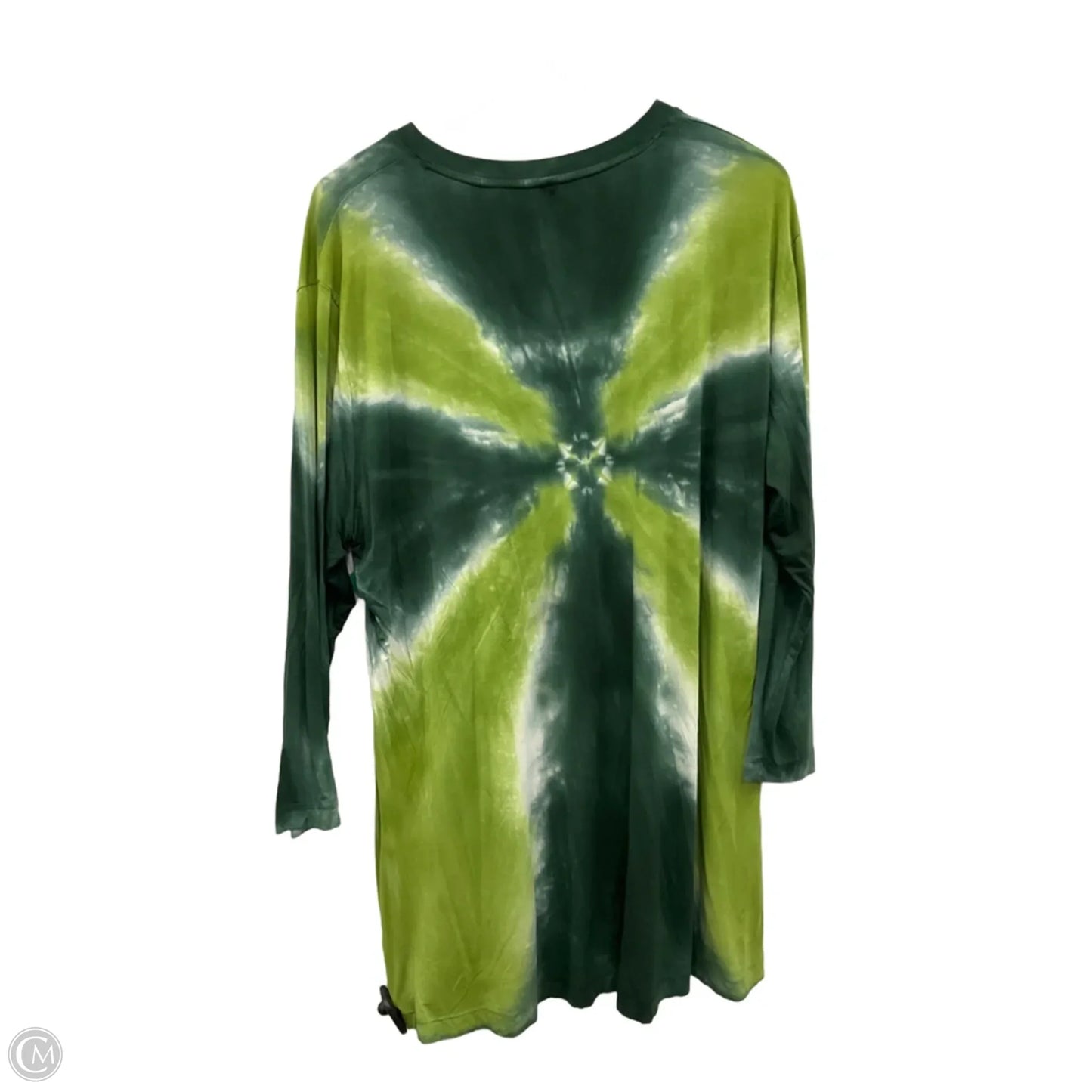 Top Long Sleeve By Cmf In Tie Dye Print, Size: 1x