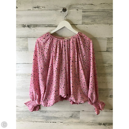 Top Long Sleeve By Entro In Pink, Size: S