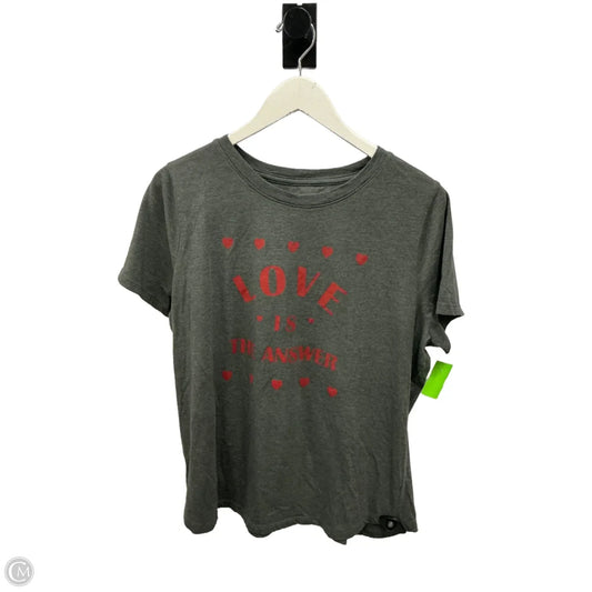 Top Short Sleeve By Sonoma In Grey, Size: Xl