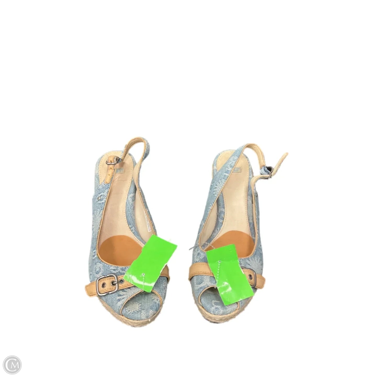 Sandals Designer By Ugg In Blue Denim, Size: 7.5