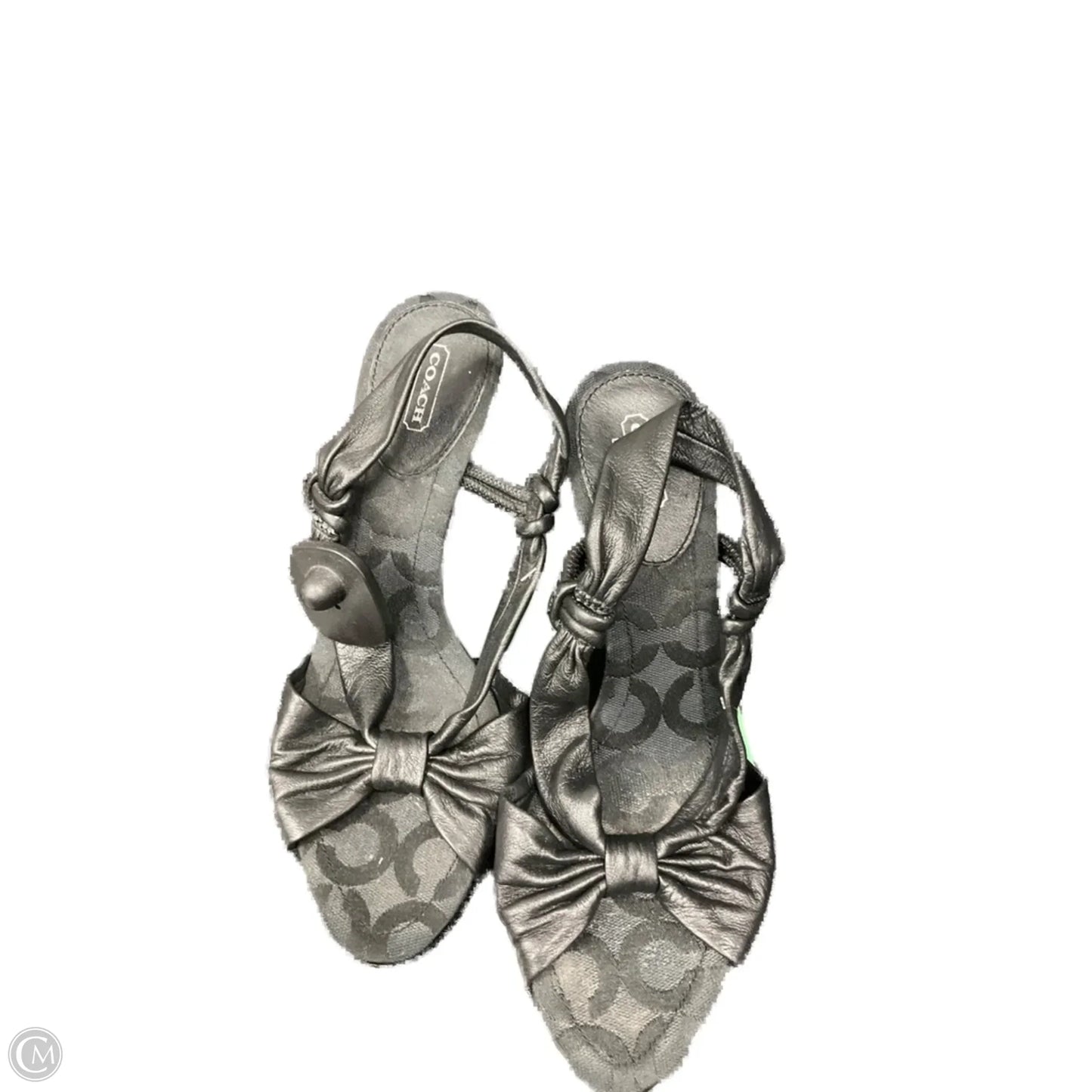 Sandals Designer By Coach In Black, Size: 9.5