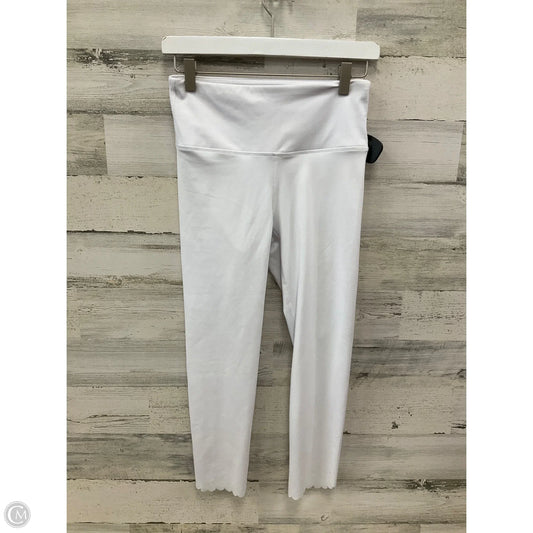 Athletic Leggings Capris By Mono B In White, Size: S