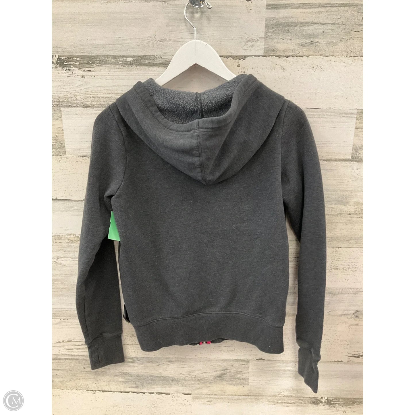 Athletic Jacket By Reebok In Grey, Size: S