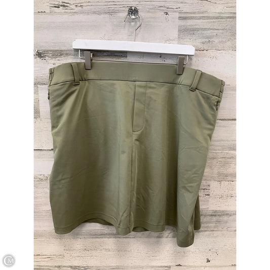 Skort By Lands End In Green, Size: 2x