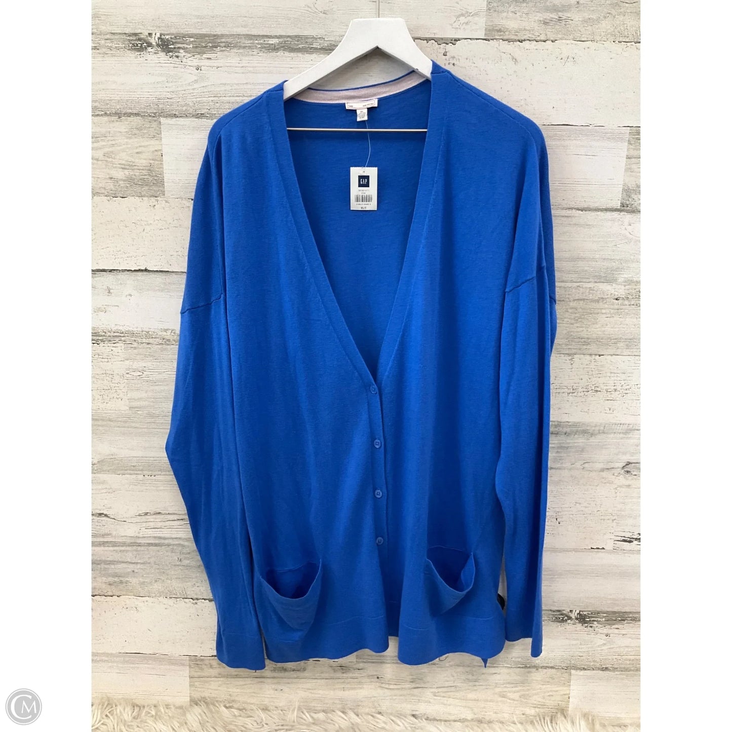 Cardigan By Gap In Blue, Size: Xl