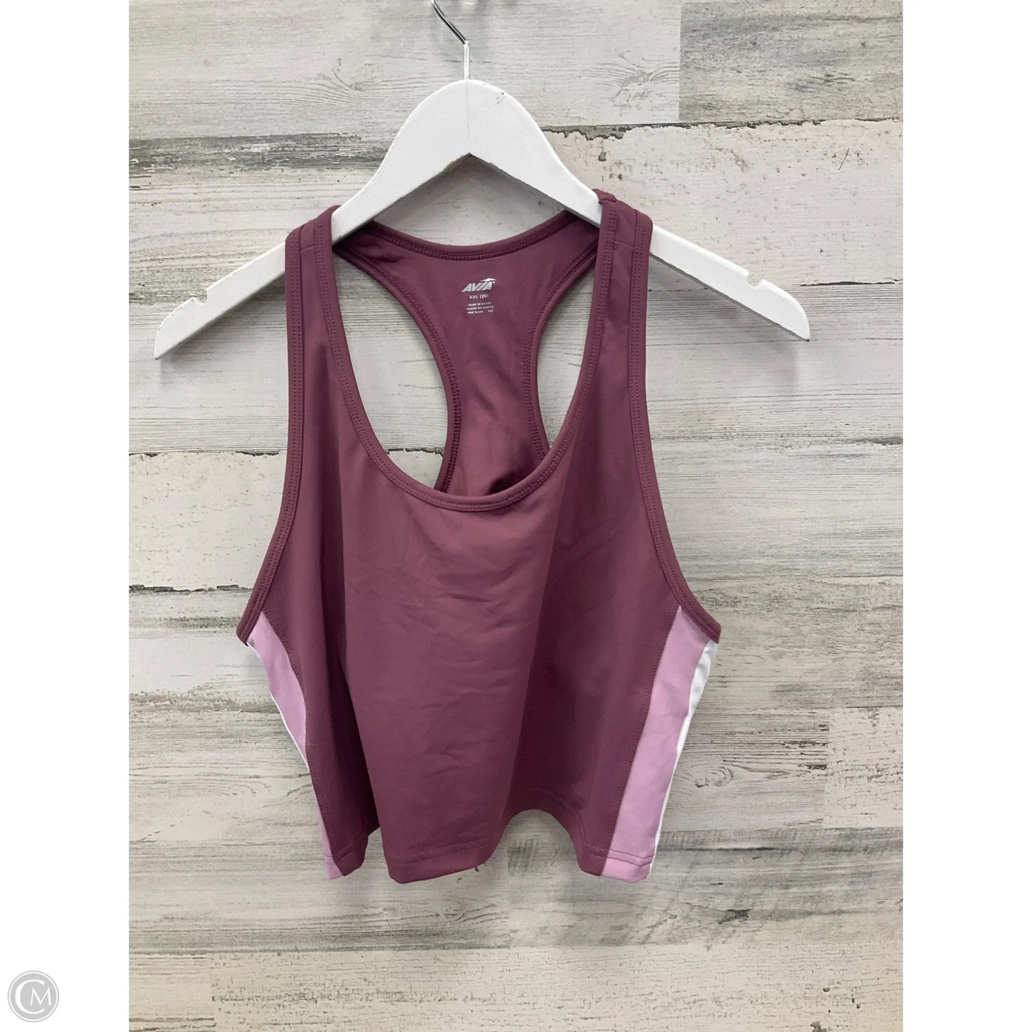 Athletic Bra By Avia In Mauve, Size: Xxl