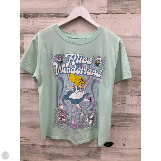 Top Short Sleeve By Disney Store In Green, Size: L