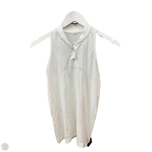 Athletic Tank Top By Lululemon In White, Size: 4
