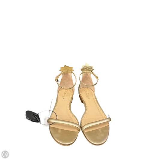 Sandals Designer By Lilly Pulitzer In Gold, Size: 9