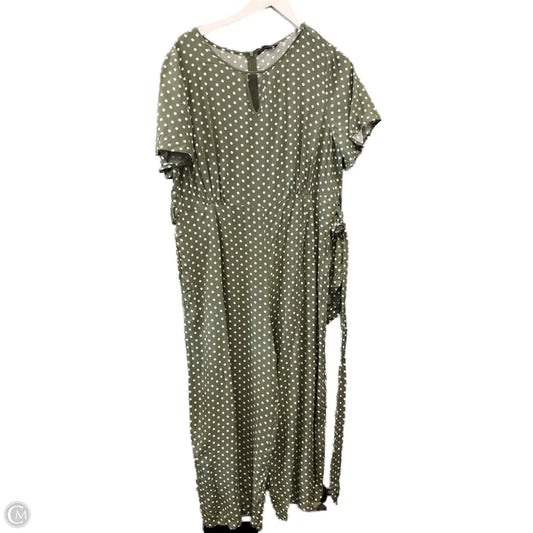 Jumpsuit By Clothes Mentor In Polkadot Pattern, Size: Xl