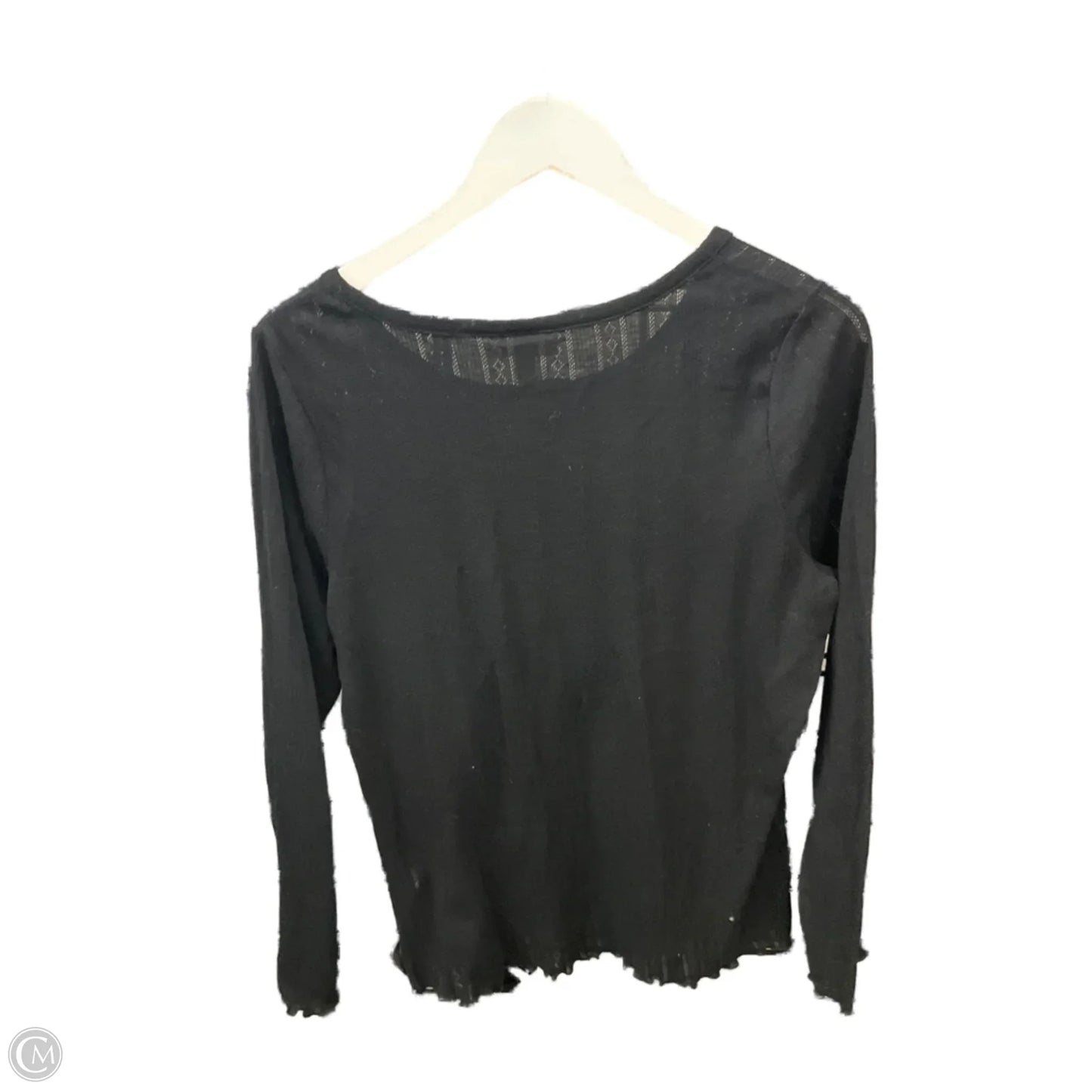 Top Long Sleeve By Style And Company In Black, Size: L