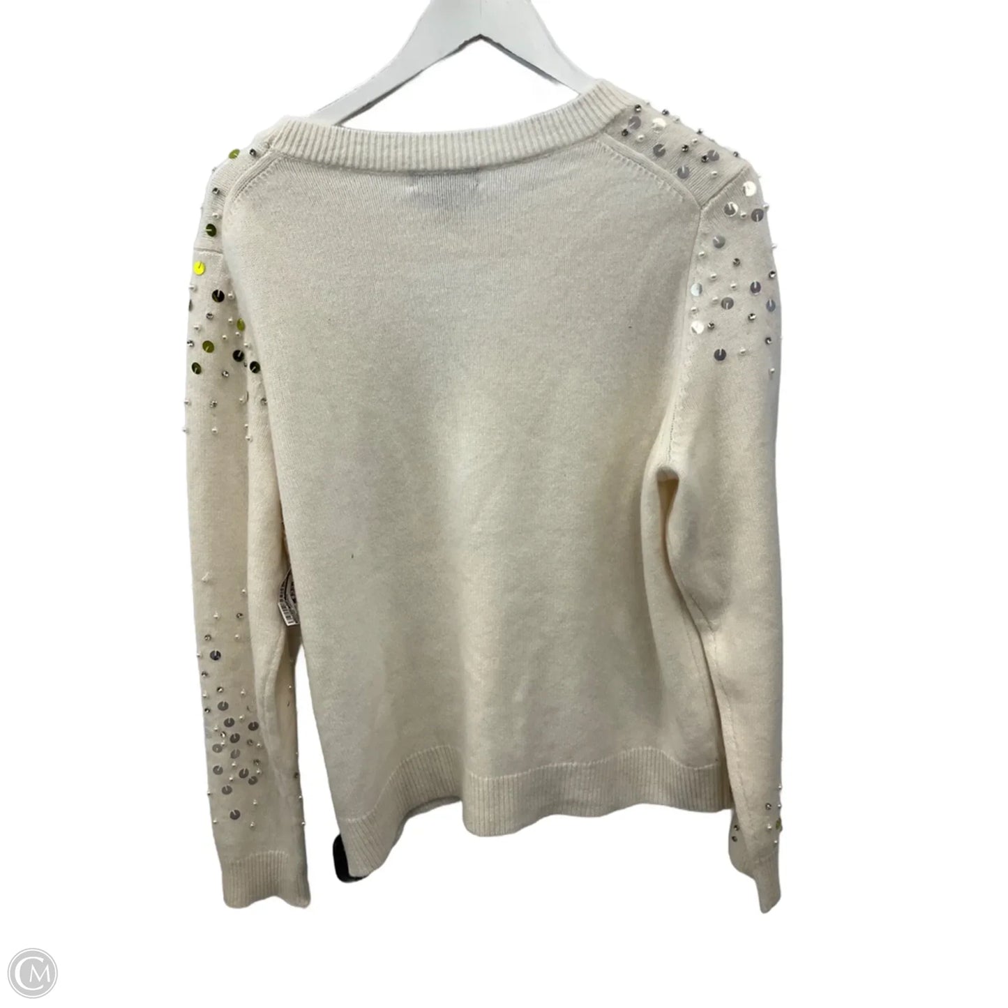 Sweater Cashmere By Charter Club In Cream, Size: Xl