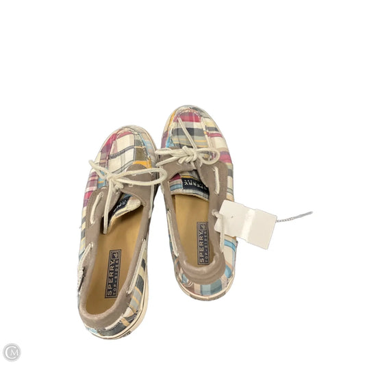 Shoes Flats By Sperry In Plaid Pattern, Size: 8.5