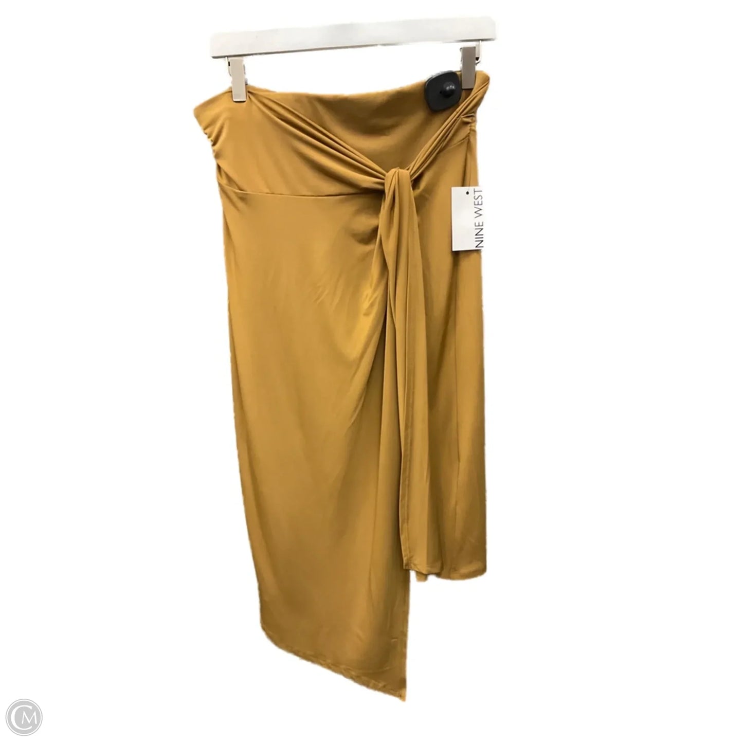 Skirt Midi By Nine West In Tan, Size: L