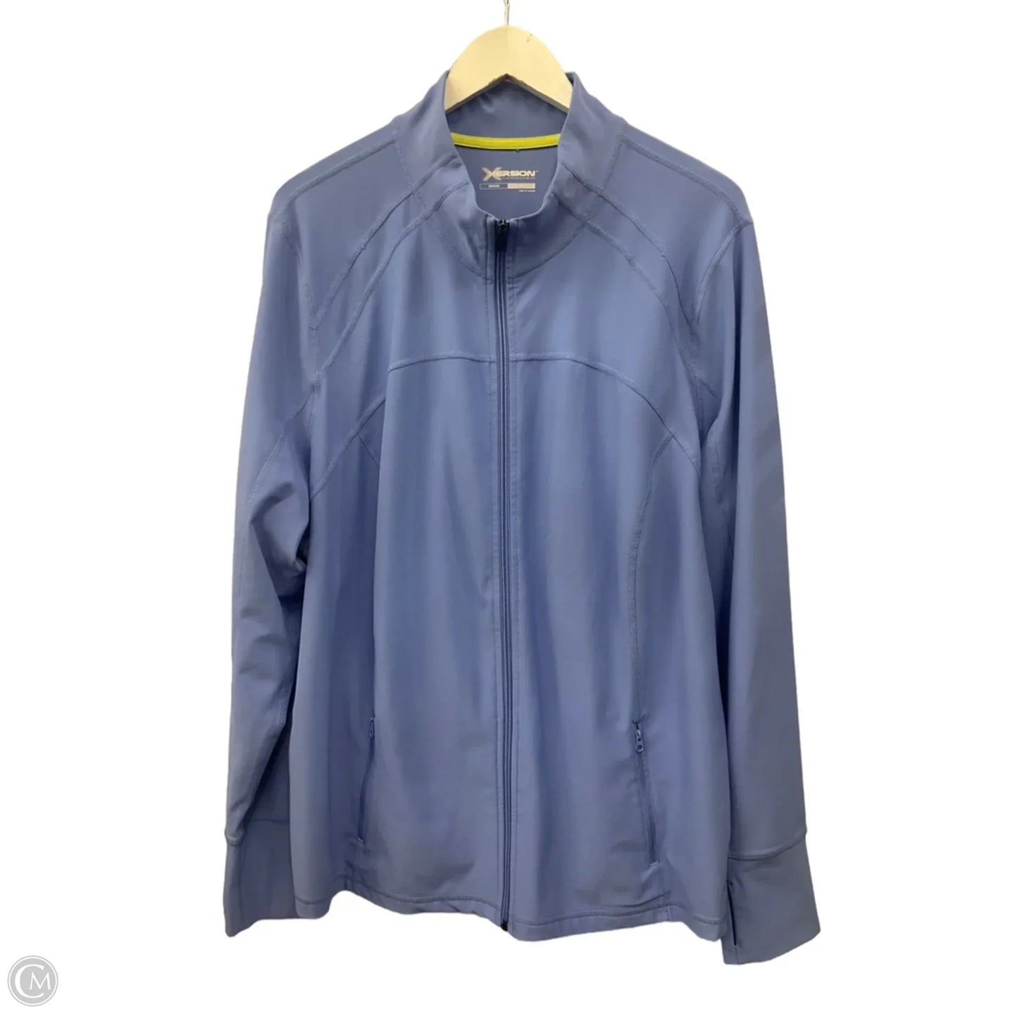 Athletic Jacket By Xersion In Blue, Size: 2x