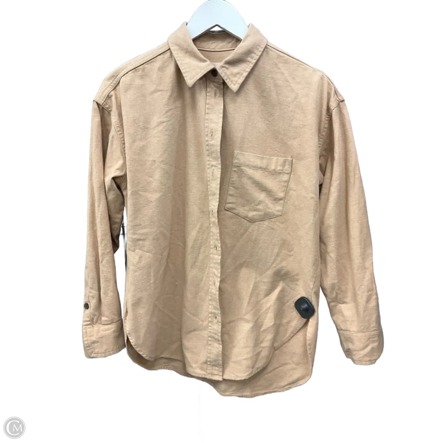 Top Long Sleeve By Universal Thread In Tan, Size: Xs