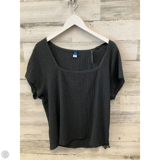 Top Short Sleeve By Old Navy In Black, Size: 2x