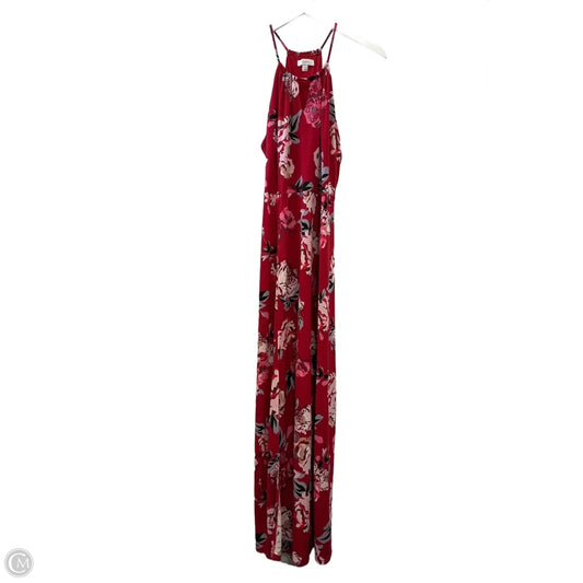 Dress Casual Maxi By Candies In Pink & Red, Size: L