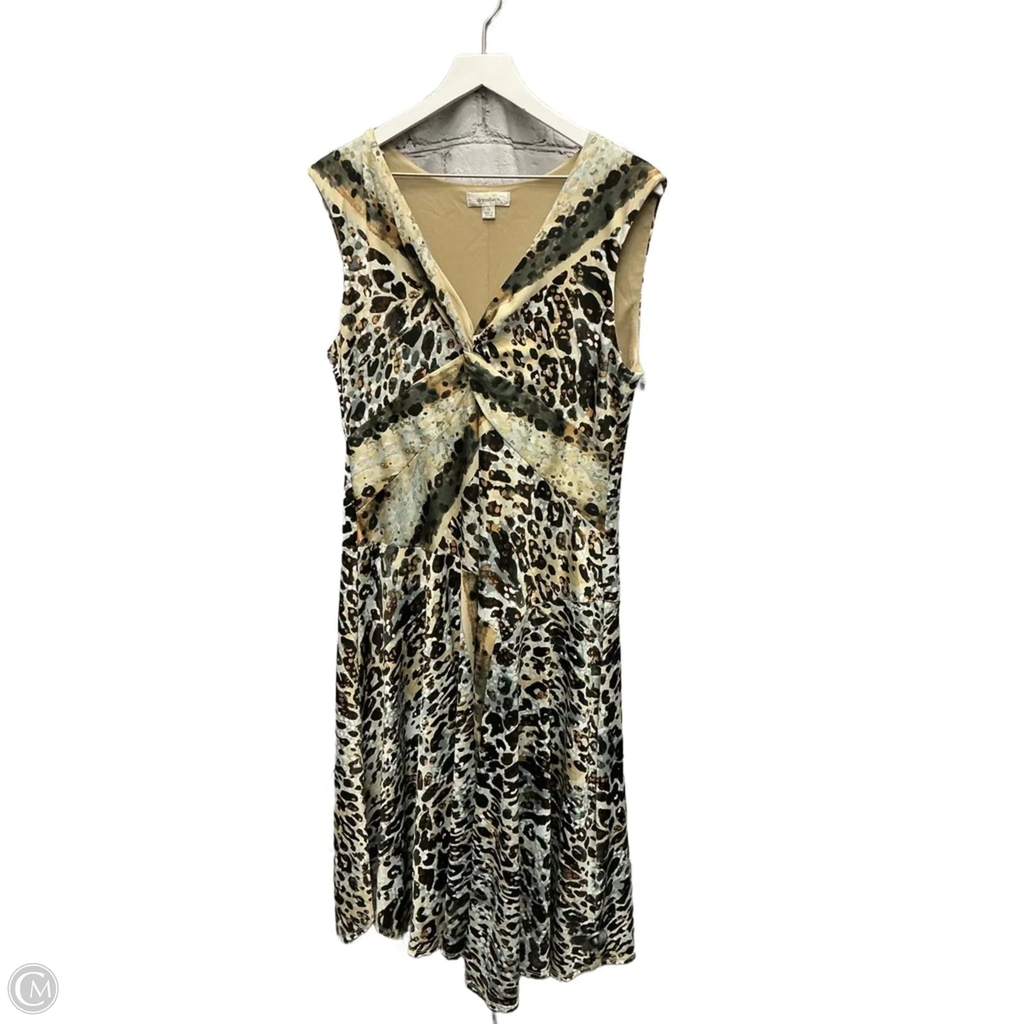 Dress Casual Midi By Dressbarn In Animal Print, Size: Xl