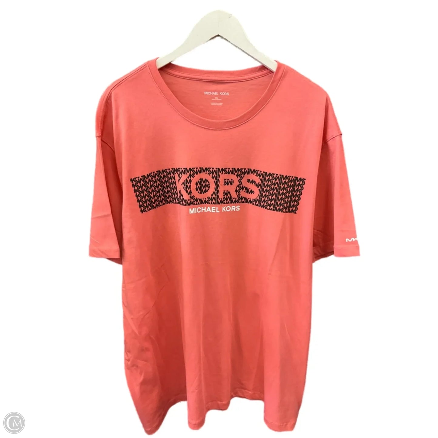 Top Short Sleeve By Michael By Michael Kors In Peach, Size: 3x