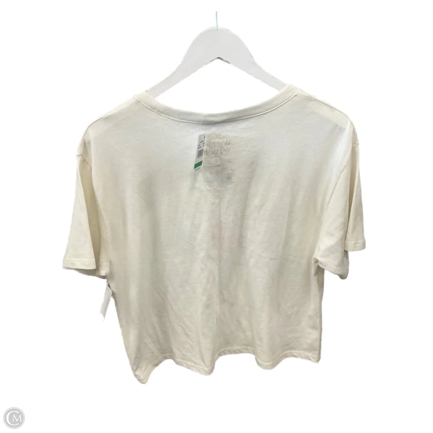 Top Short Sleeve Basic By Disney Store In Cream, Size: L