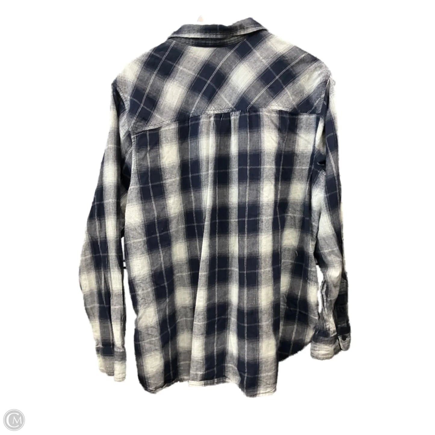 Top Long Sleeve By Time And Tru In Blue, Size: 3x