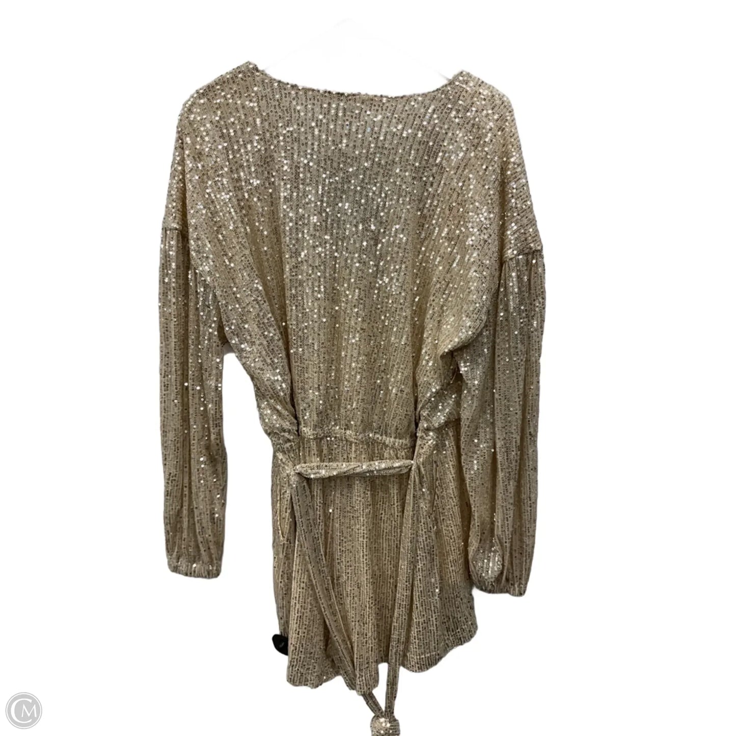 Romper By Fashion Nova In Gold & Silver, Size: 2x