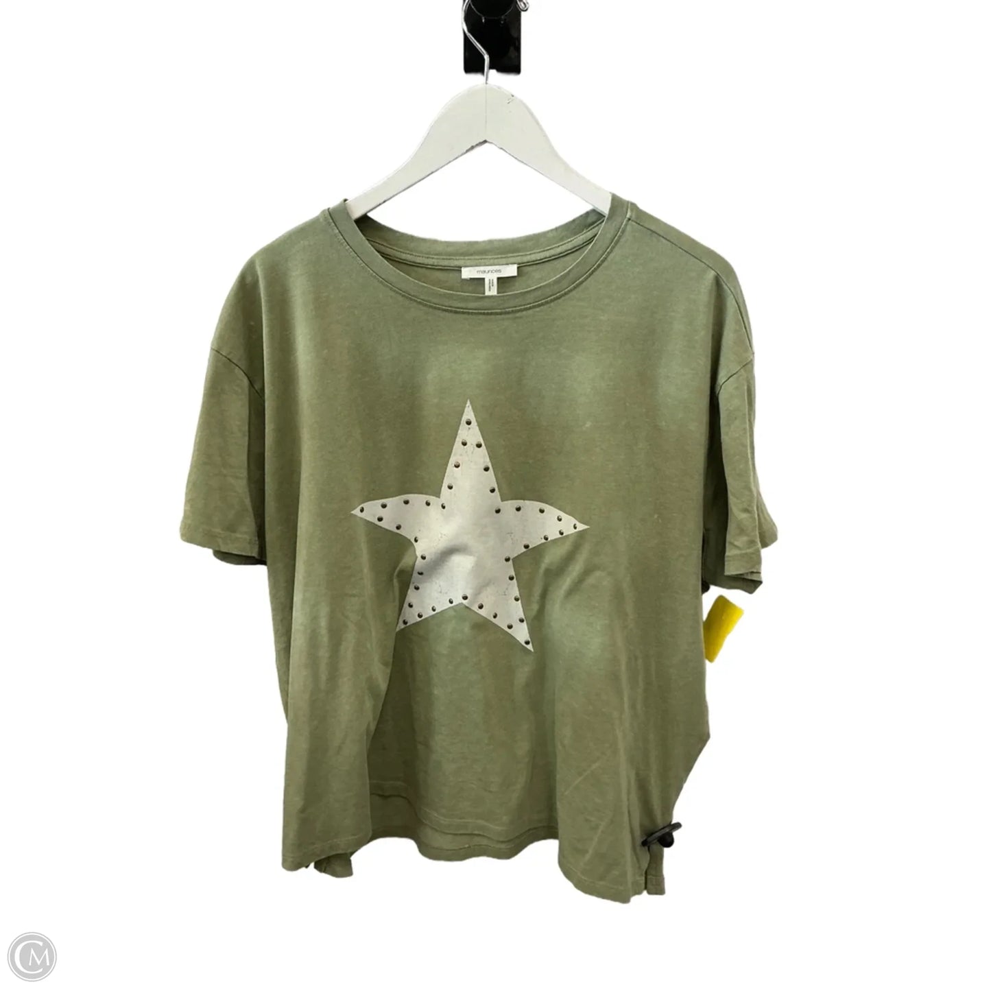 Top Short Sleeve By Maurices In Green, Size: 1x
