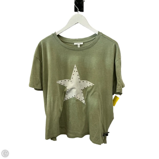 Top Short Sleeve By Maurices In Green, Size: 1x