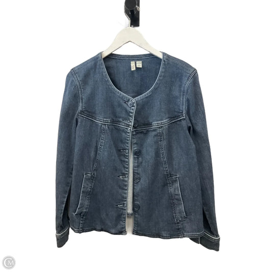 Jacket Denim By St Johns Bay In Blue Denim, Size: L