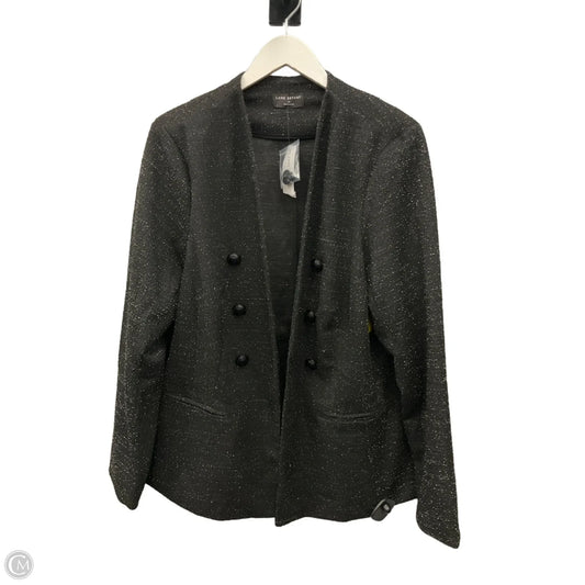 Blazer By Lane Bryant In Black & Silver, Size: Xl