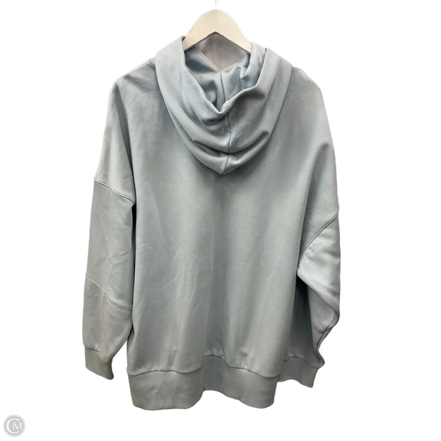 Athletic Sweatshirt Hoodie By Reebok In Blue, Size: L