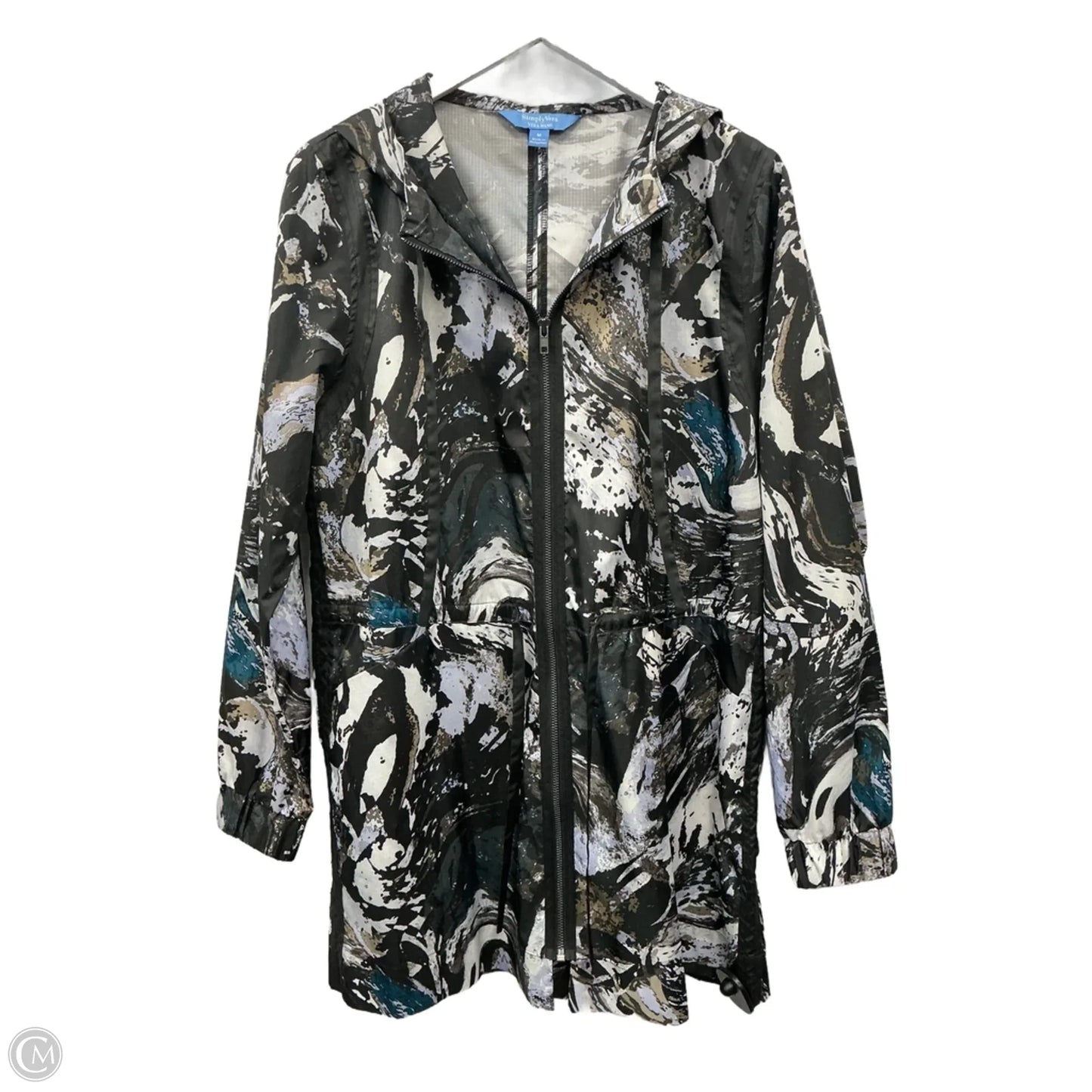 Jacket Other By Simply Vera In Black & Gold, Size: M