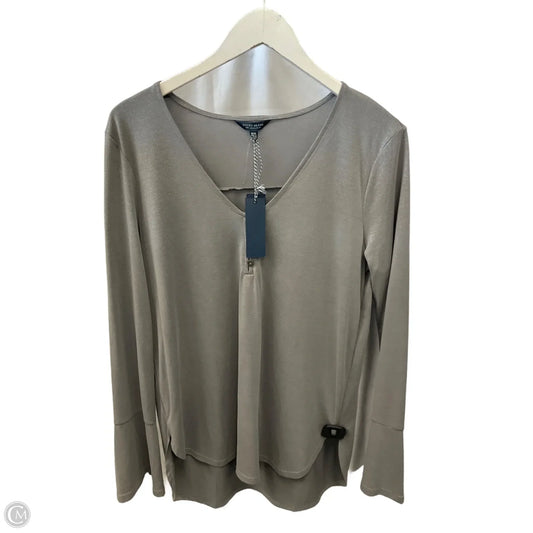 Top Long Sleeve By Lucky Brand In Grey, Size: M