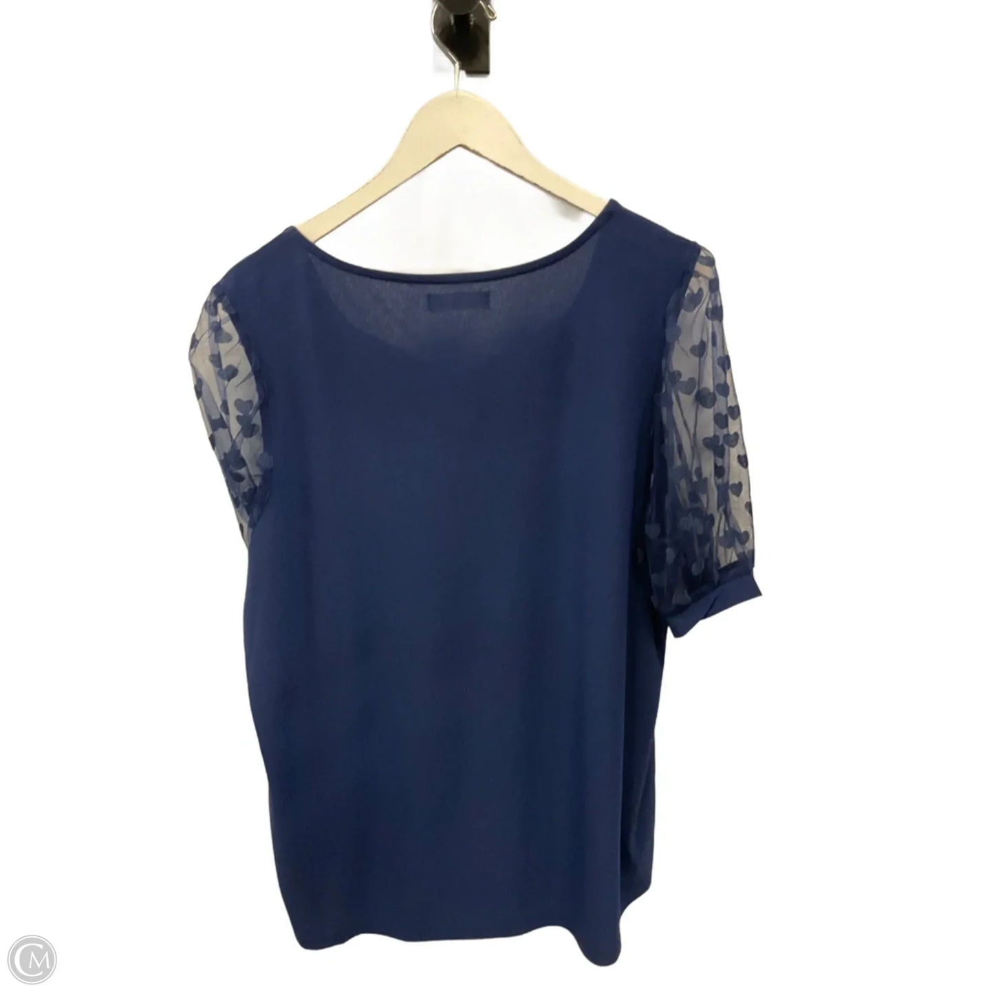 Top Short Sleeve By 89th And Madison In Navy, Size: Xxl