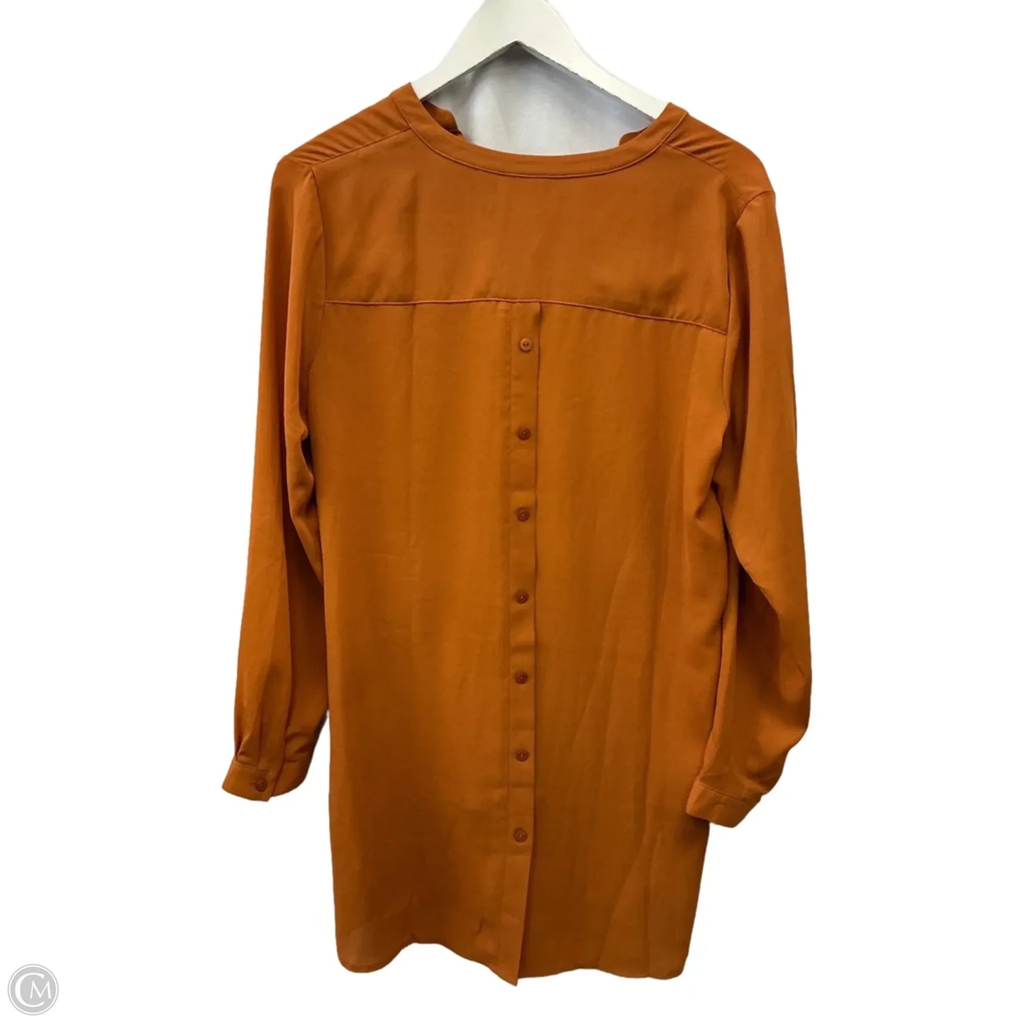 Tunic Long Sleeve By Susan Graver In Orange, Size: S