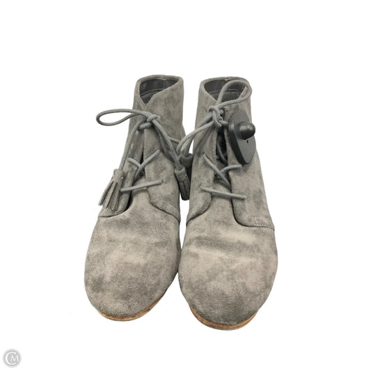 Shoes Heels Wedge By Dr Scholls In Grey, Size: 8