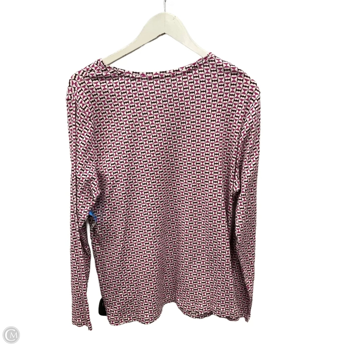 Top Long Sleeve By Croft And Barrow In Pink, Size: Xxl